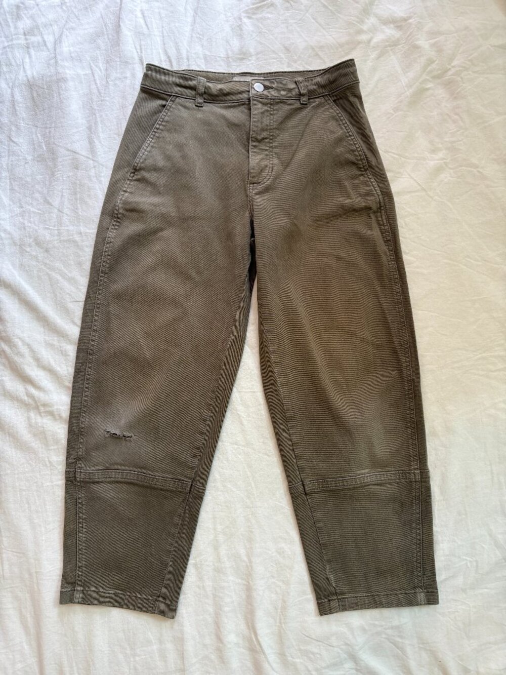 Everlane Utility Barrel Pants | Size 8 | Kalamata Green